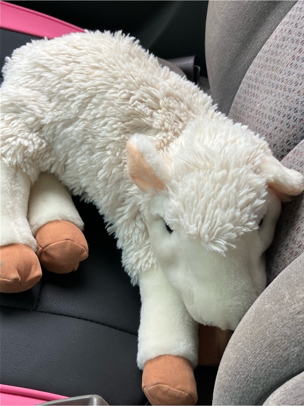 Folkmanis Folktails Hand Puppet Lamb Full Body Plush Sheep 15" Sherpa Toy